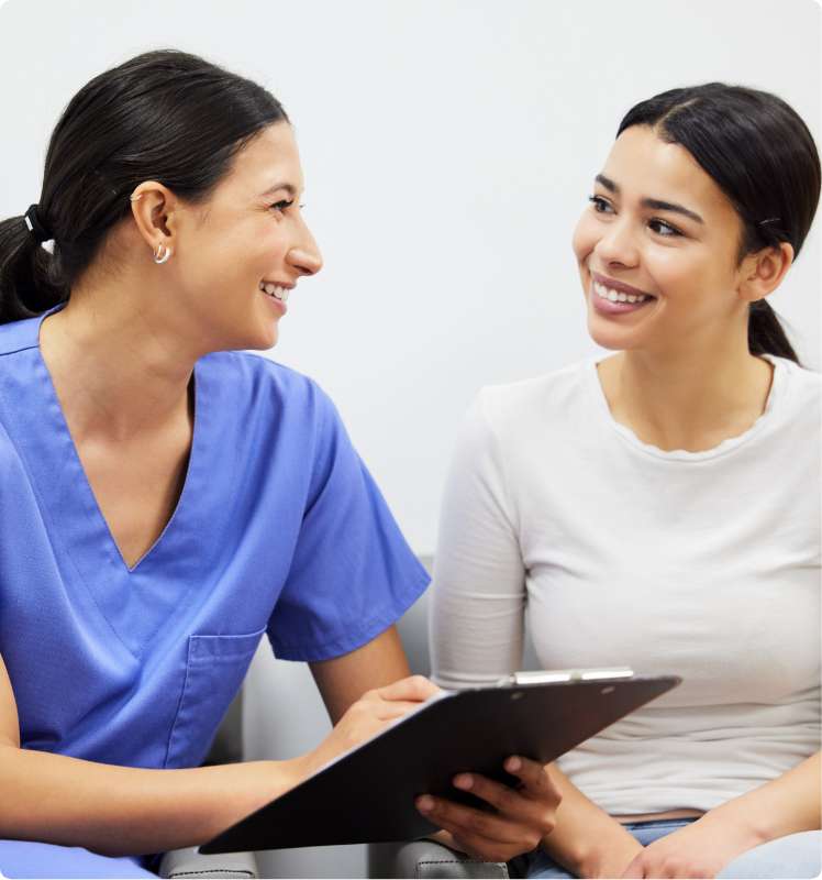 Lake Superior Dental staff interviewing an applicant